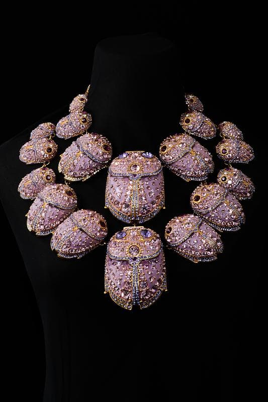 Hana Soukupová worn Egyptian Scarab Necklace