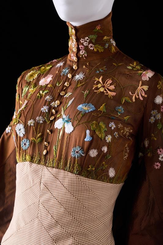 A Lesage embroidered gown