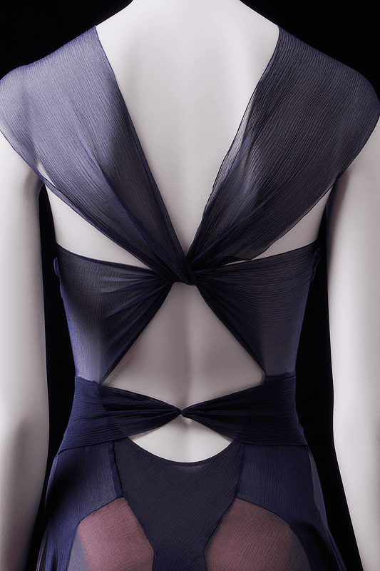 Sleeveless evening gown